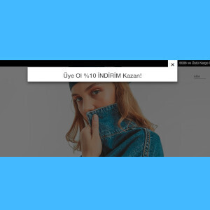 Açılır Pencere Karşılama Sayfası Tasarımı