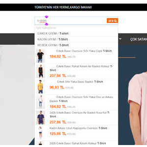 Karakter Girildikçe Anlık Arama Modülü